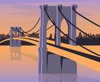 Brooklyn Bridge Illustration Vector 2