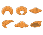 Hand Drawn Croissant Vector