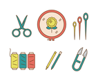Embroidery Tools Vector