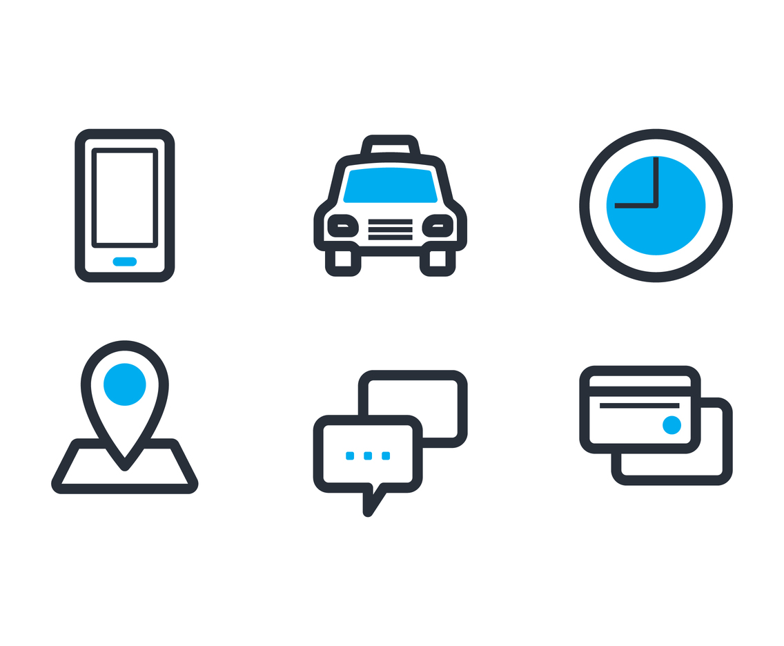 Online Taxi Icon