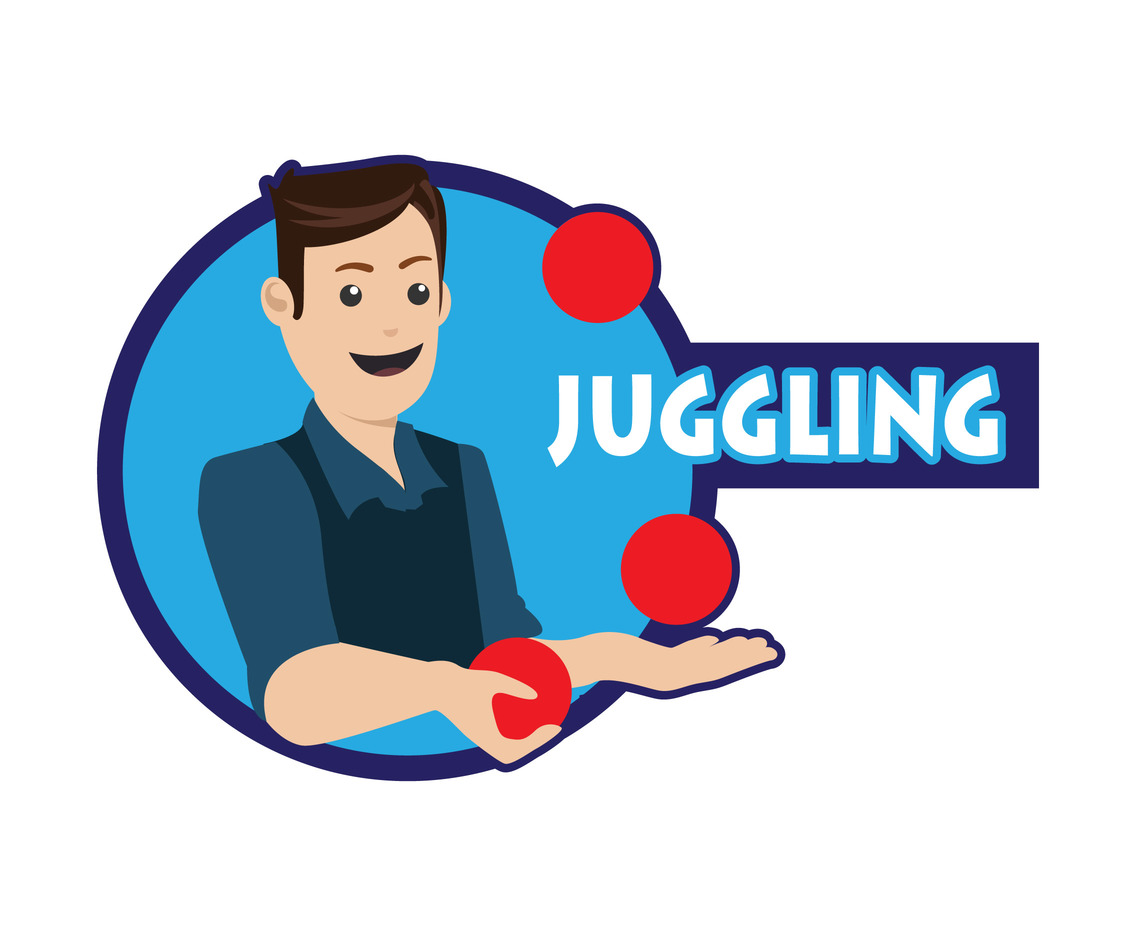 Juggling Man Vector 