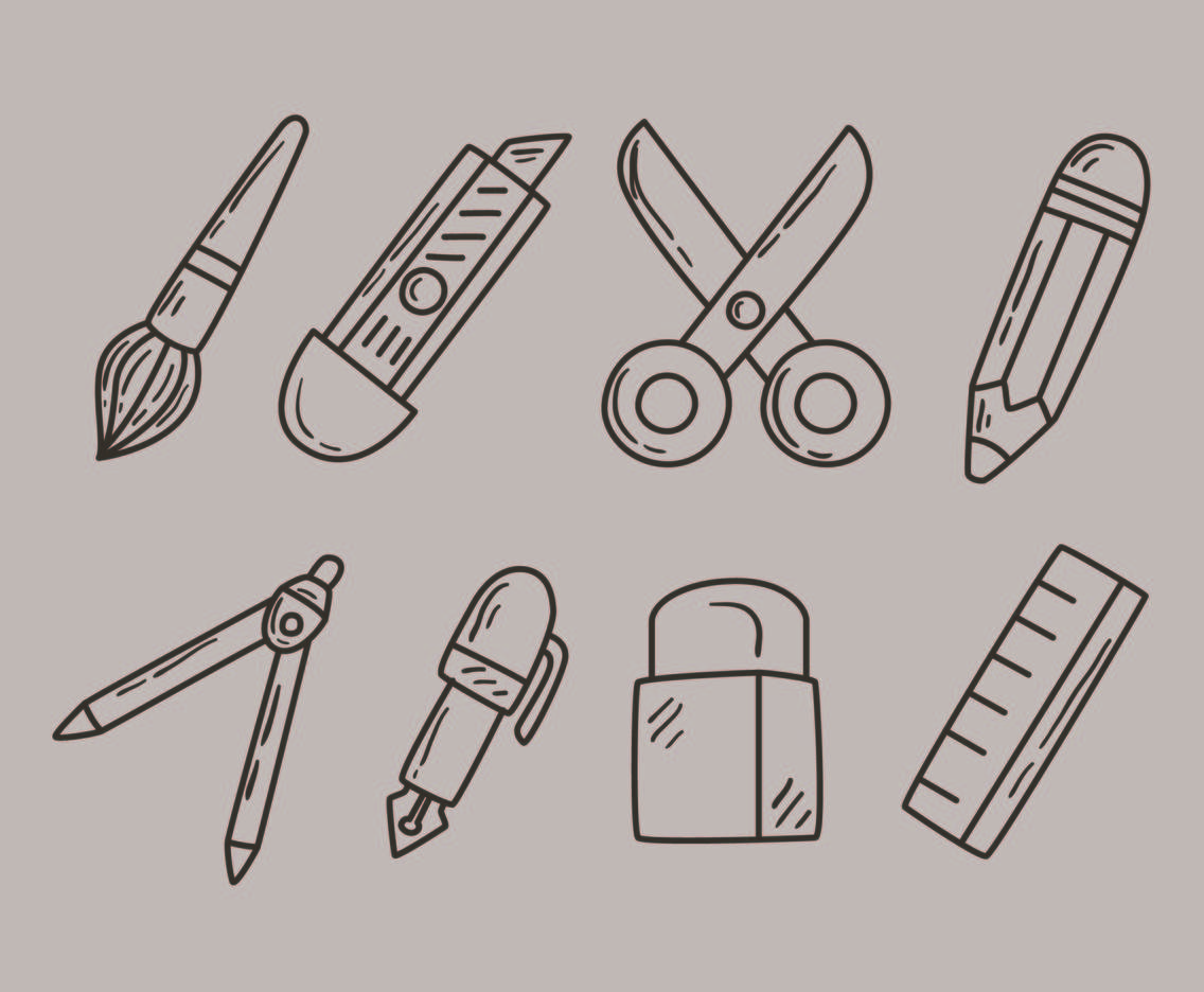 Sketch Stationary Collection Vector