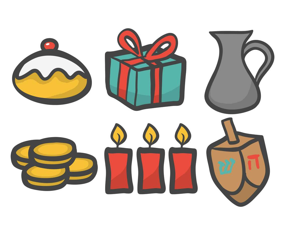 Hanukkah vector set
