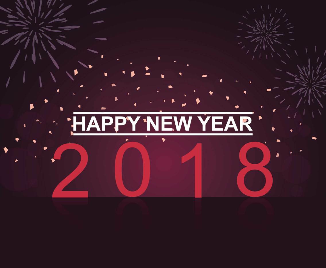 Free New Year 2018 Banner Illustration