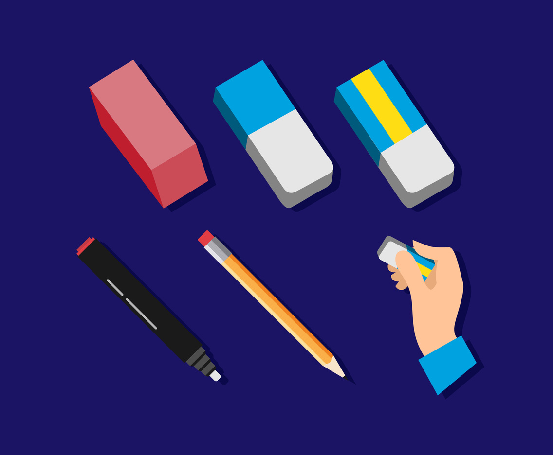 Pencil, eraser, writing, correction, equipment, erasing, stationery icon -  Download on Iconfinder