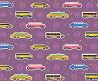 Limousine Vector Pattern Purple Background
