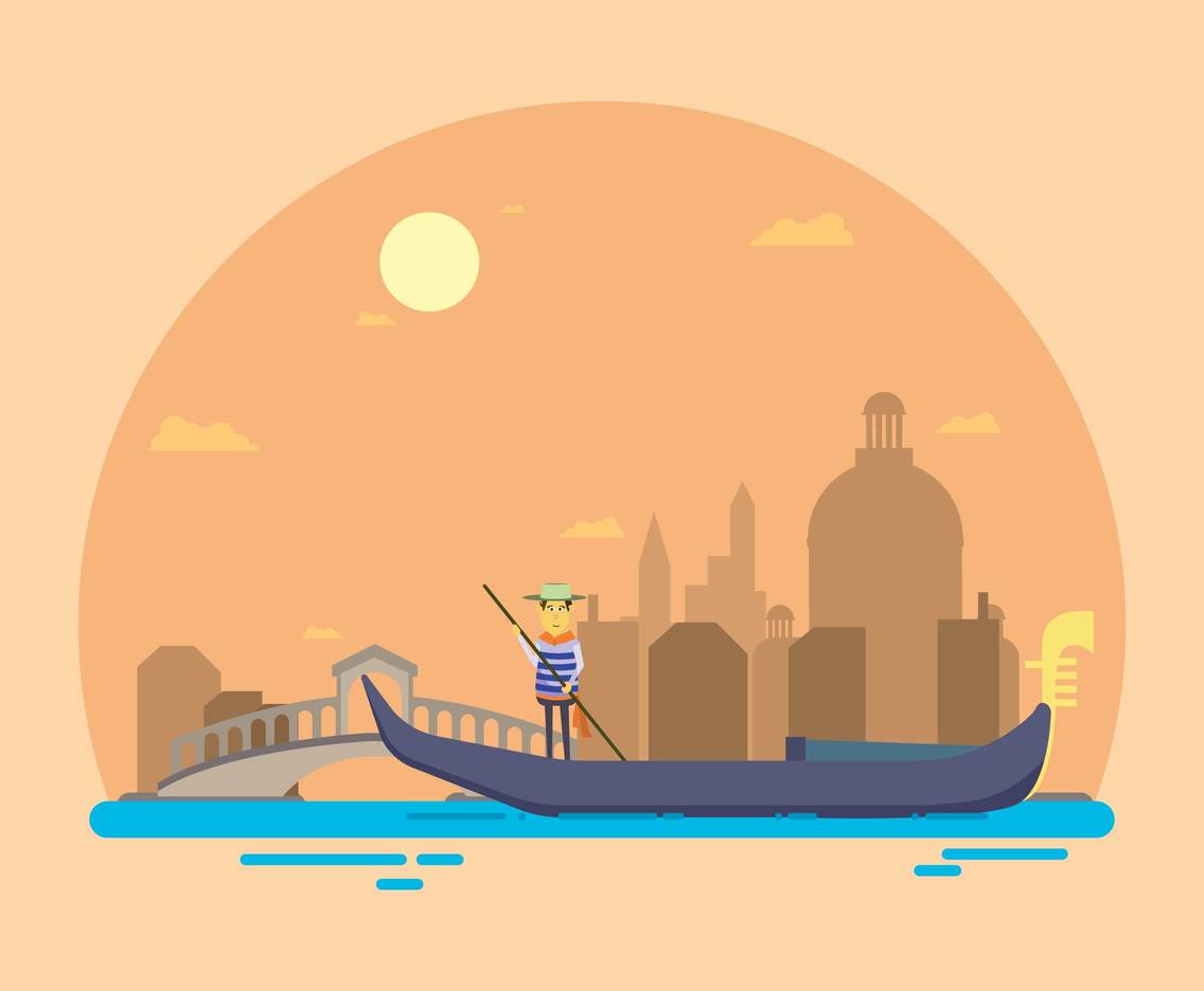 Free Gondola Illustration