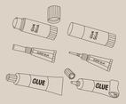 Sketch Glue Collection Vector