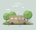 Free Caravan Illustration