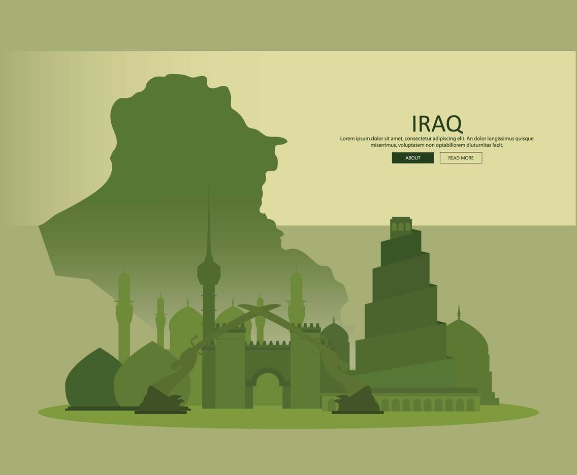Free Iraq Landmark Illustration