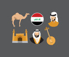 Iraq Icons Vector