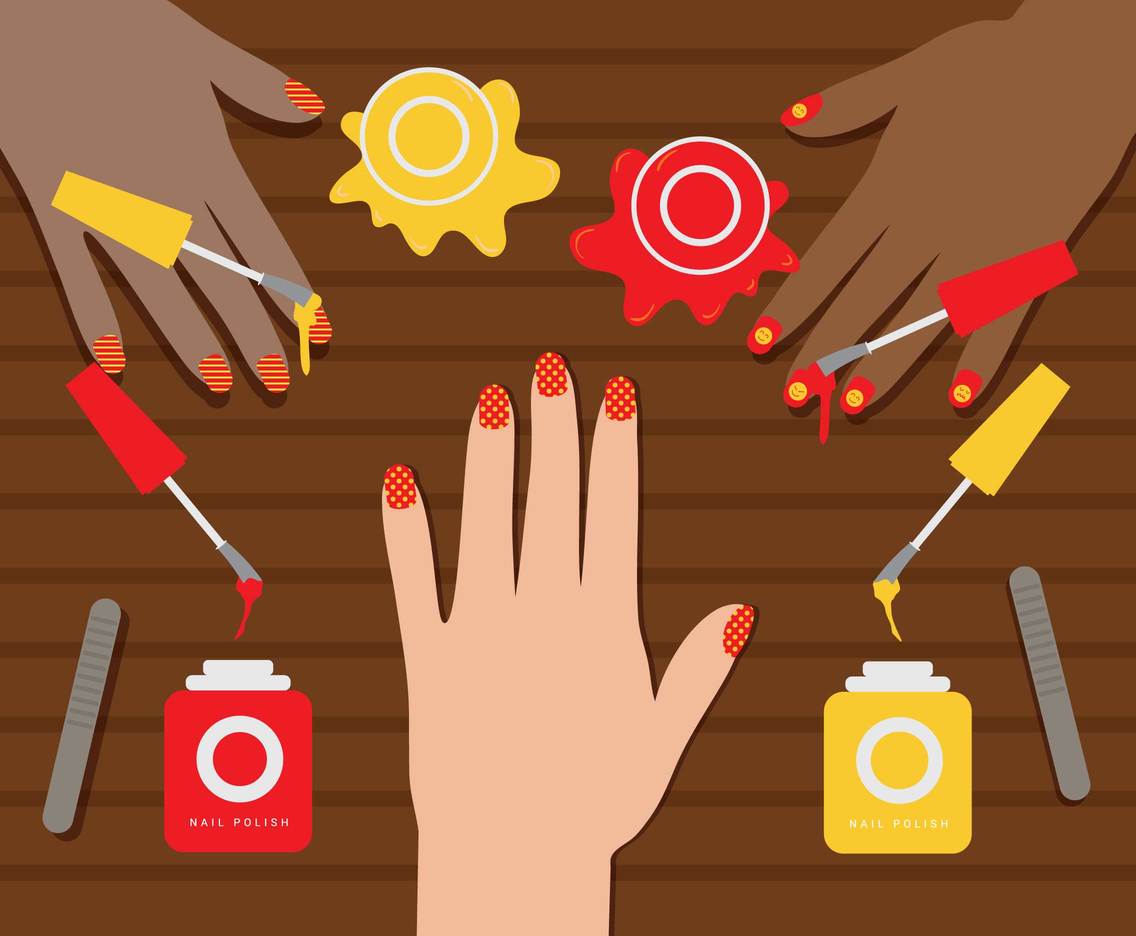 Manicure vector illustration