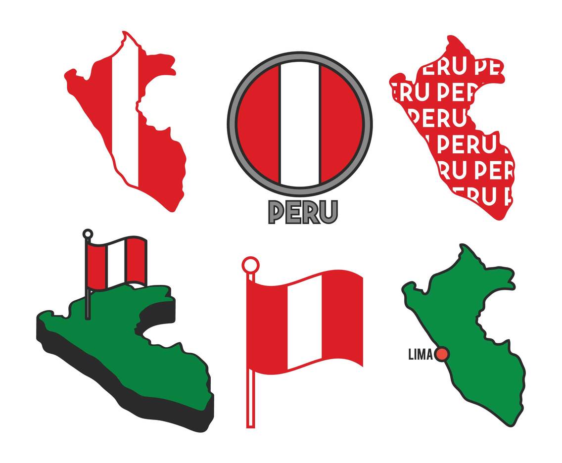 Peru vector set