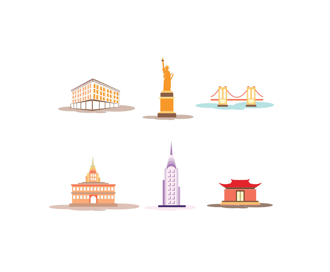 Manhattan Landmarks Vector