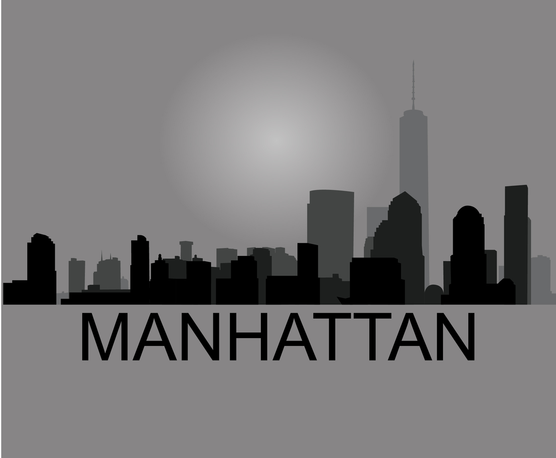 Manhattan Skyline Silhouette