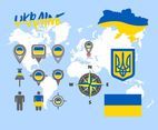Ukraine Map Vector Pack