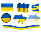 Ukraine Icon Vector Set