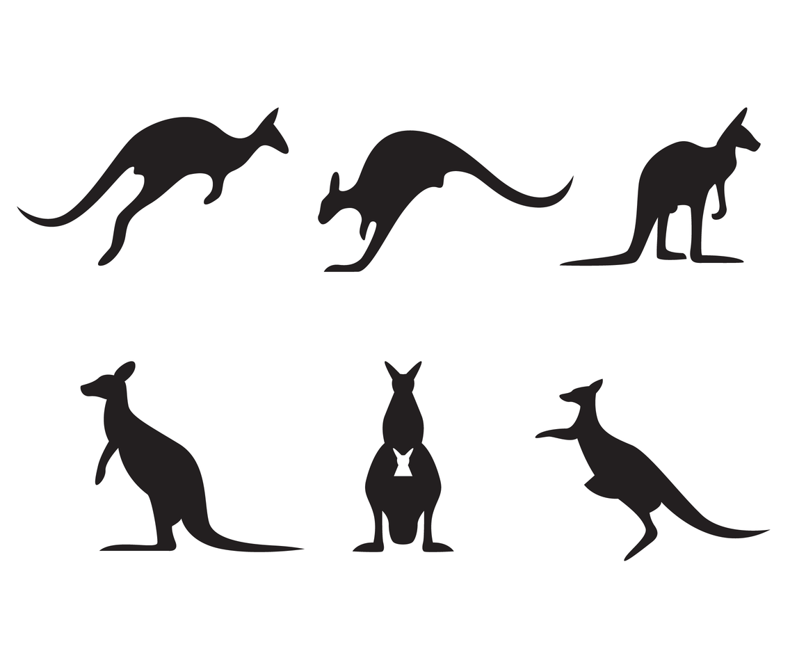 Kangaroo Silhouette Vector