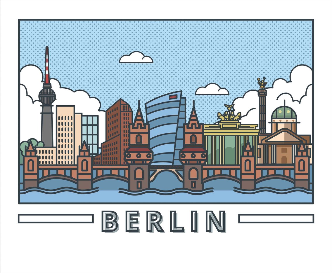 Berlin Illustration Vector