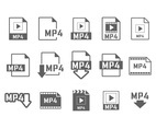 MP4 Icon Vectors 