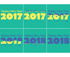 Happy 2018 Paint The New Year Vector Series