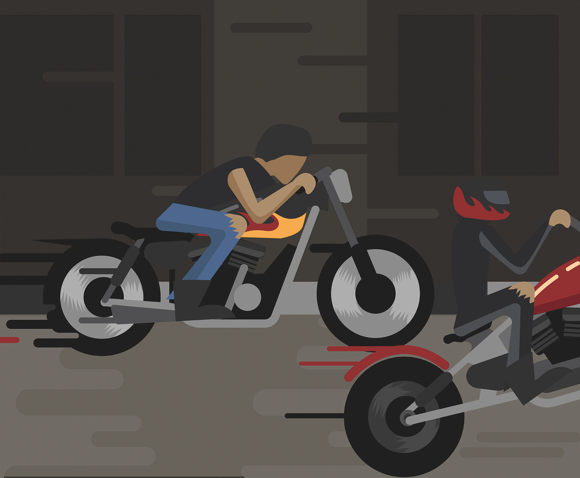 Harley Illustration Vector