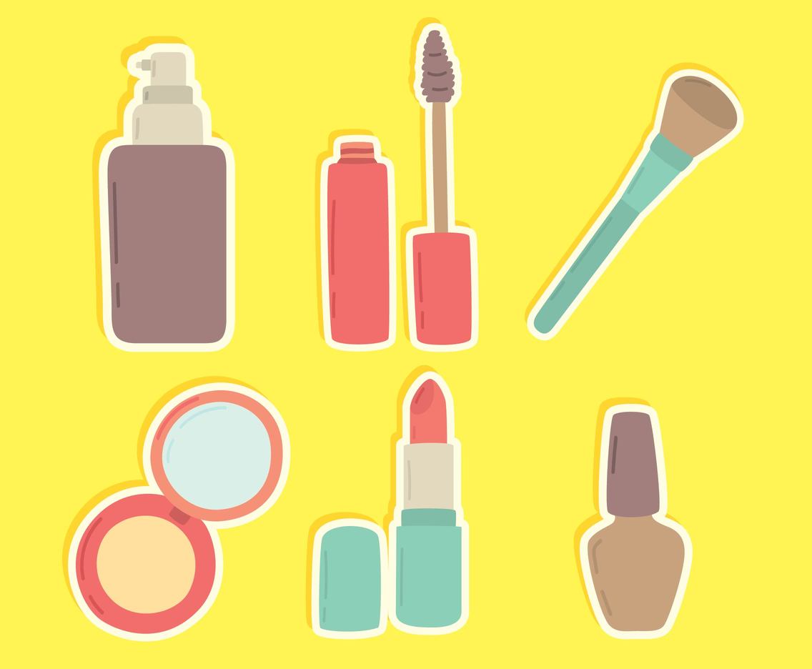 Nice Woman Cosmetics Vector