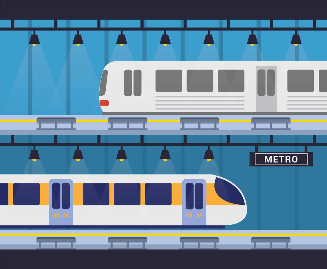 Metro vector illustration