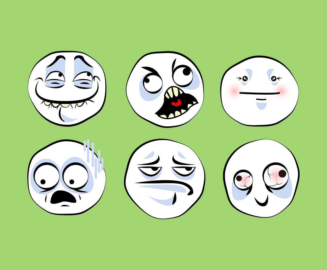 Meme Faces Emoji Vector