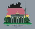 Free Berlin Landmark Illustration