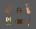 Musical Instruments of Poland Vector