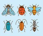 Hand Drawn Insect Collection Vector