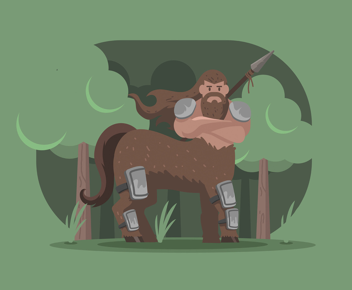 Centaur in a Forest Vector
