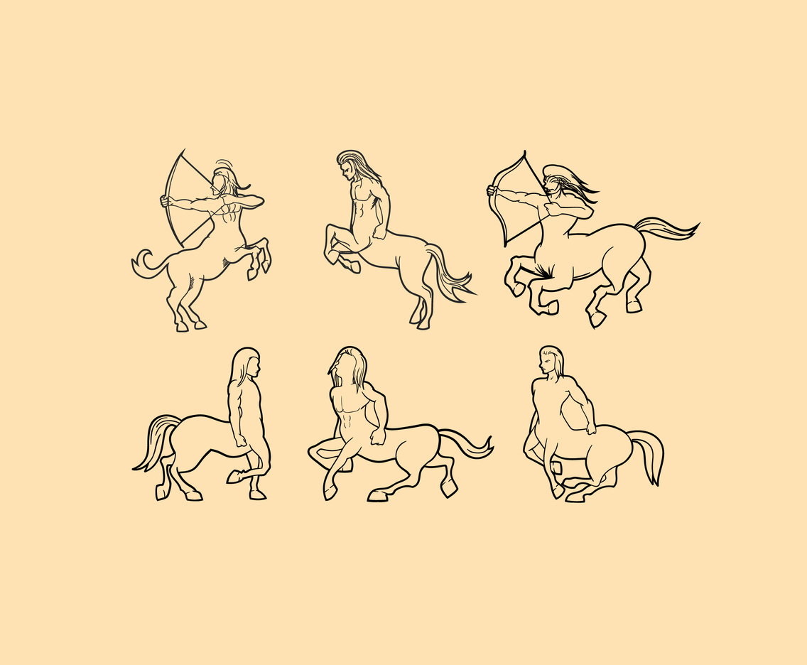 Centaur Figures Vector