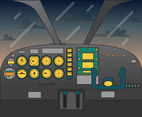 Airplane Cockpit Vector