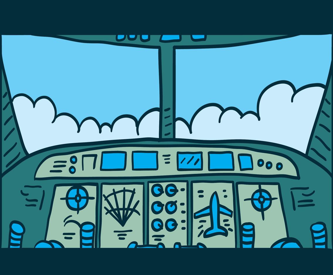 Plane Cockpit Vector