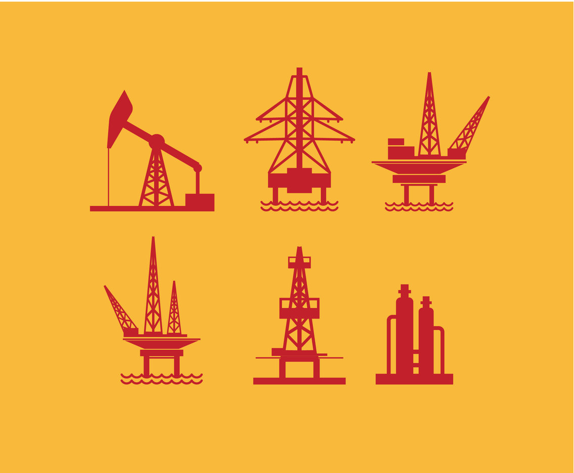 Oil Drilling Vector