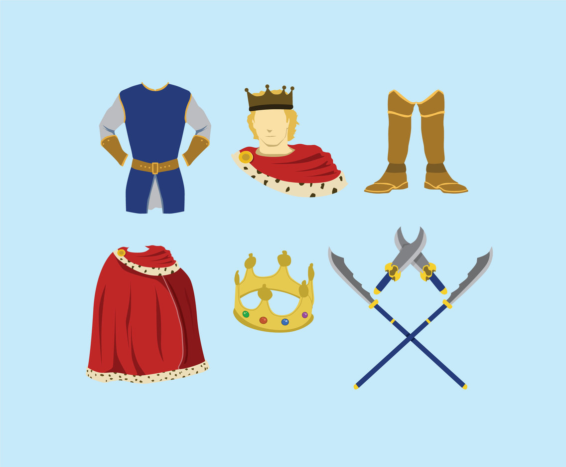Royal King Suit Vector