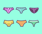 Colorful Panties Vector