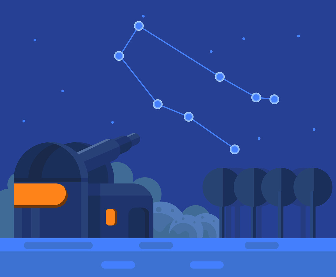 Gemini Constellation Vector