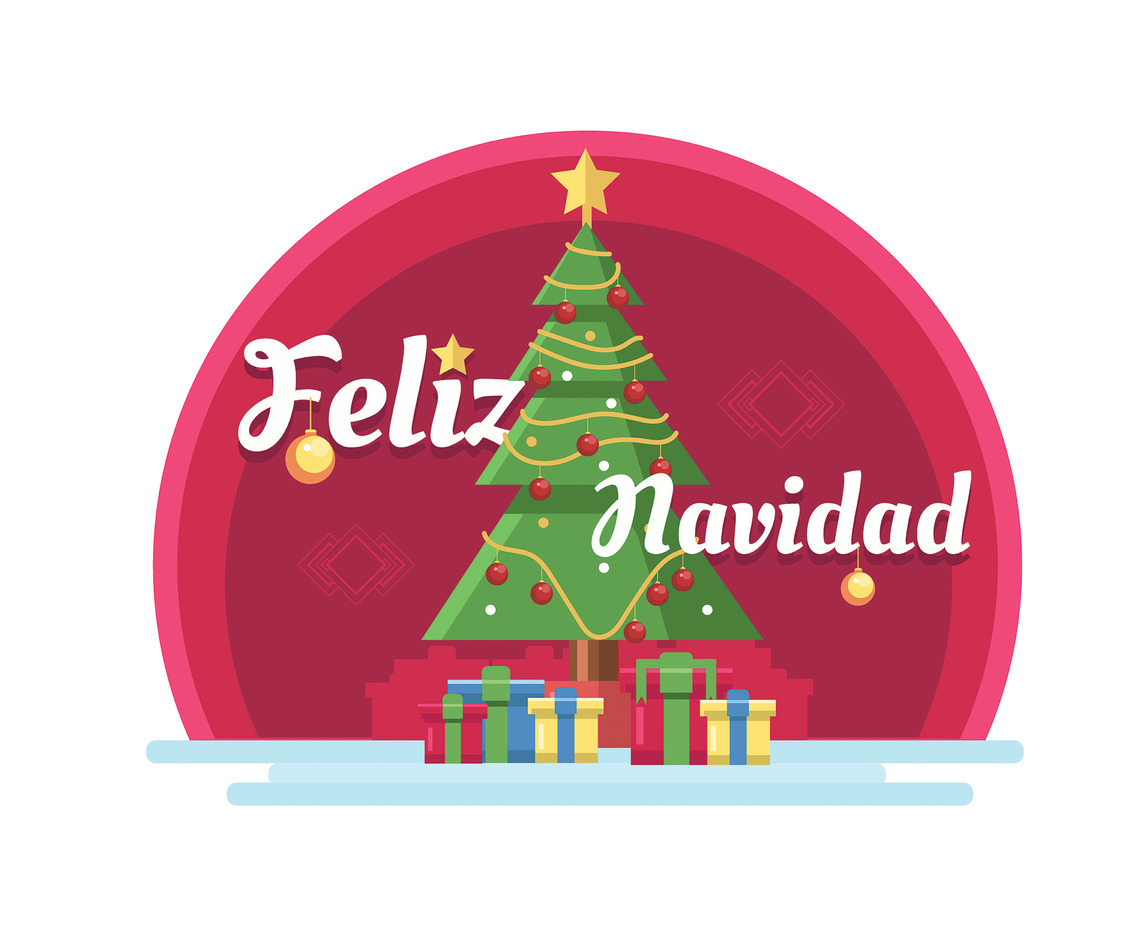 Download Free Feliz Navidad Illustration Vector Vectors and other types of ...