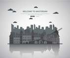 Free Amsterdam Silhouette Illustration