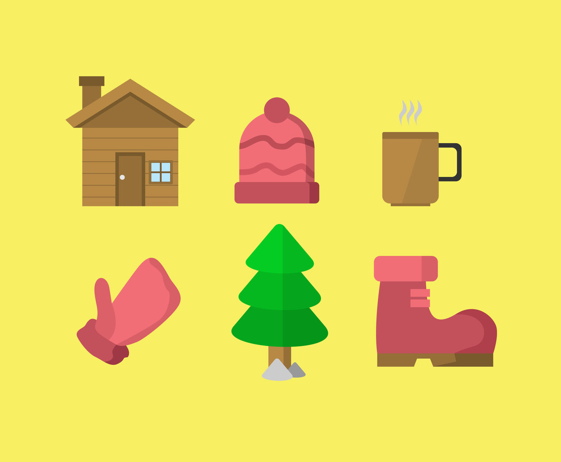 Camper Icons Vector