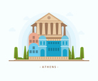 Flat Ancient Athens Building 