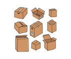 Carton Boxes Doodles
