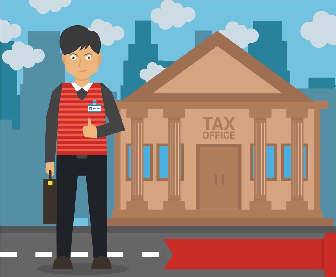 Tax illustration vector