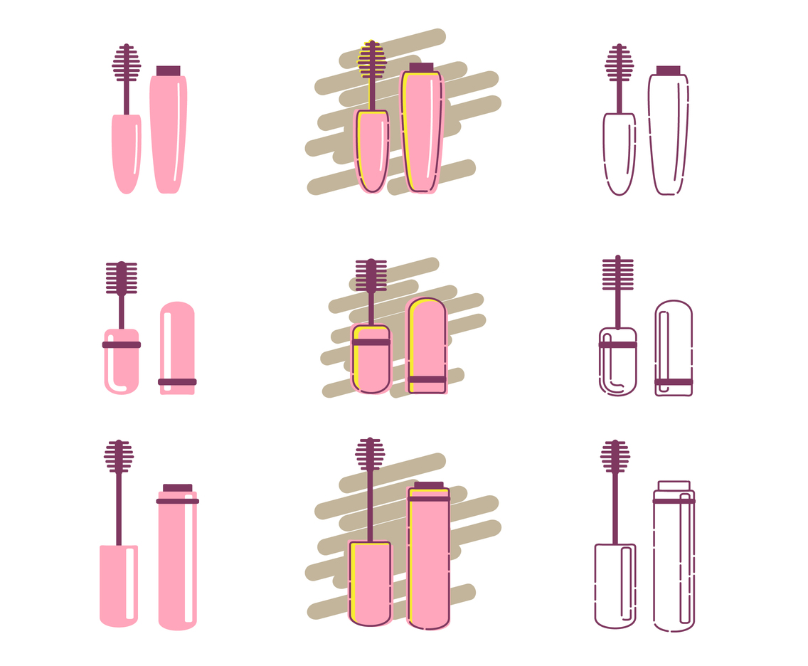 Mascara icon set