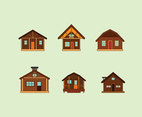 Wooden Houses Vector