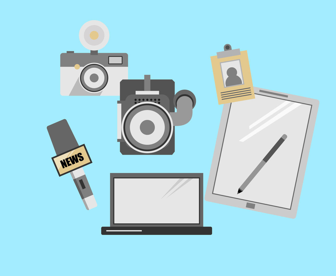 Newsman Equipment Vector