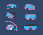 Ski Goggles Vector